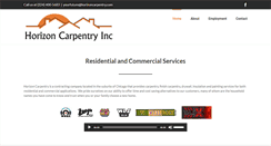 Desktop Screenshot of horizoncarpentry.com